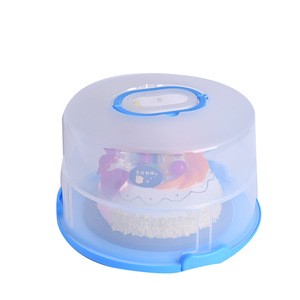 Rotatable Food Carrier Double layer Cake carrier Carry Round 12inch Cake Carrier