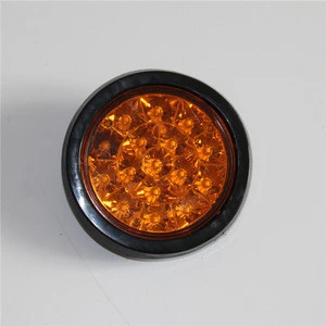 Round 16 Leds Amber Truck Trailer Bus LED Tail Lights