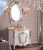 Import Royal Noble Victorian Gold Accent Bathroom Vanity,Luxury Distressed Free Standing Wood Bathroom Vanity WTS347 from China