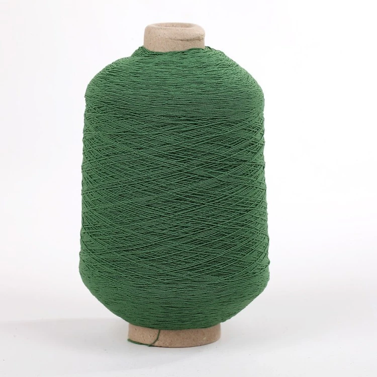 Rubber covered yarn for socks or knitting