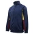 Import running wear men sports high quality plain oem polyester fitted uniform blue and yellow navy slim customised tracksuit top from China