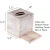 Import Rustic decor Vintage Wood Square Tissue Box Cover Farmhouse White Wooden Tissue Holder from China