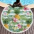 Import Sand Resistant Quick Dry Absorbent and Packable Beach Throw Towel Custom Printing Microfiber Round Beach Towels from China