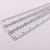 SATE 12 inch plastic scale ruler 30cm ruler actual size transparent clear custom logo school student teaching ruler