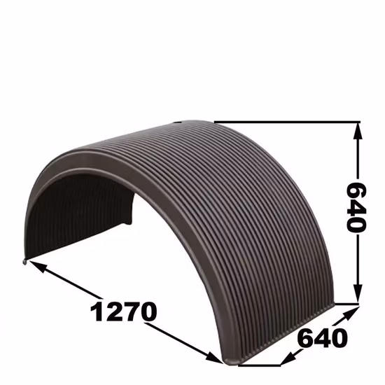 Semi Circle Tractor Plastic Truck Fenders