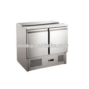 Shentop PS900 Stainless Steel Refrigerated Pizza Sandwich Workbench
