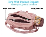 Shenzhen  small private label smart high quality travel sport bags luggage with wet pocket gym bags for women