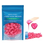 Shinein Brazilian No Strip Depilatory Wax Beans Pearl Color 50g Hot Film Hard Bean Hair Removal Hot Wax for Body Face Legs