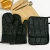 Import silicon quilted oven gloves double heat resistance mitts set from China