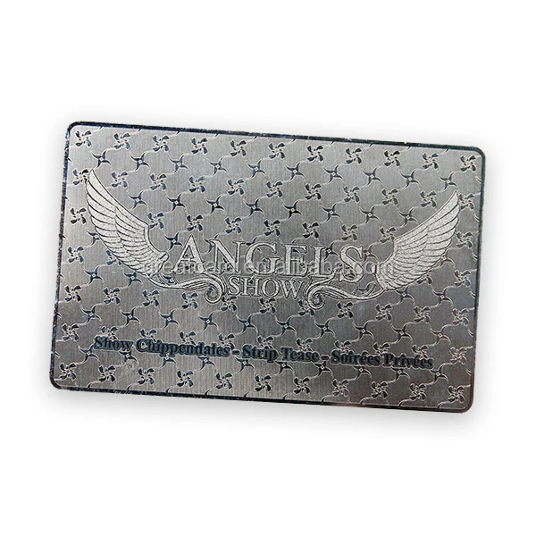 Silver Plated Stainless Steel QR Code Platinum Member Card