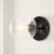 Import Simig lighting european Modern new design LED unique glass lamp shade black bed lighting sconce wall lamp from China