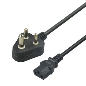 SIPU Wholesale CCC power cords cable India Plug power supply power cable for computer