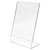 Import Slant Back Acrylic Sign Holder L shape, Display Clear Vertical Picture Acrylic poster holder from China