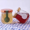 small mini Direct sale glass jam jelly  jars 150ml 200ml frasco de vidrio yogurt glass bottle with metal lid