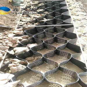 Smooth Surface hdpe geocell/gravel grid used in road construction