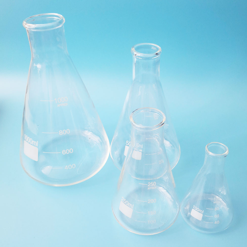 Buy Sn1121 Erlenmeyer Lab Narrow Neck Glass Bottles Conical Flask