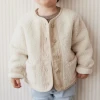 soft hand feel kids clothes boys winter clothing fleece unisex jacket