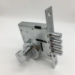 South American Cerradura De Embutir Russian Market 4 Round Bolts Vane Key Door Lock Body
