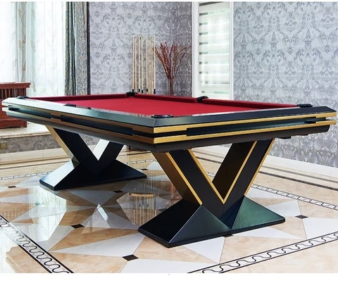 Special V shape leg 9ft 8ft high end luxury customized pool table ping pang table