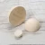 Import split wood beads jewelry unfinished round wooden half balls crafts ornament hemicycle semicircle wood cabochon beads from China