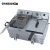 Import SSA certificated double tank dimension low wattage electric deep fryer from China