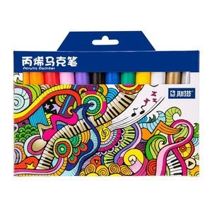 STA brand 12 colors acrylic paint markers acrylic pens