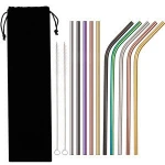 Stainless Bubble Tea Folding Drinking Food Grade Stainless Steel Straw