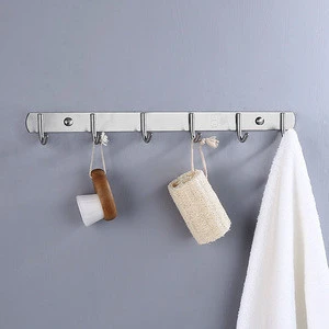 Stainless Steel 304 Bathroom Hanging Towel Clothes Wall Metal Robe Coat Hook
