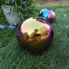 Stainless Steel Hollow Ball With Golden Finish Outside
