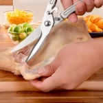 Stainless steel kitchen scissors sharp kitchen meat bone scissors multipurpose kitchen chicken bone scissors