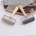 Stainless Steel Pizza Dough Food Contact Safe Needle Roller Pizza Puncher Bread Pin Pizza Wheel