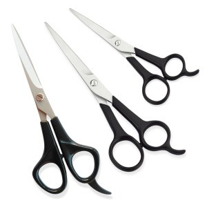 Stainless steel professional beauty hair scissor with plastic handle for scissors hair dressing cutting of barber salon