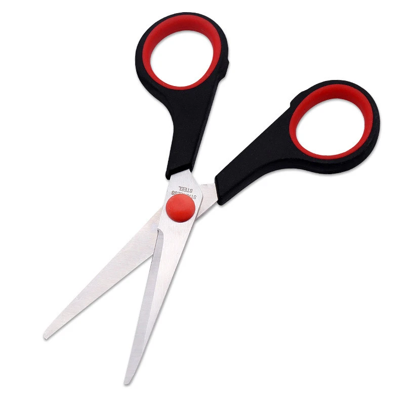 Stainless Steel Rubber Office Scissors Multi-Purpose Cutting Household Small Scissor