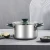 Import Stainless steel stock pots cookware sets non stick stainless steel combination pot rice pot with three layer bottom casserole from China