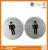 Import Stainless Steel Toilet Door Sign Plate With Adhesive Back from China