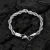 Import Stainless steel twist chain mens bracelet trendy fashion Silver 18K gold button rope chain titanium steel bracelet from China