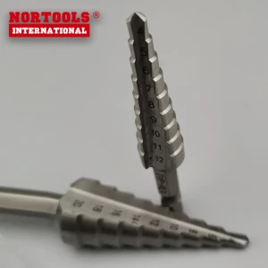Straight Flute  Quick change shank HSS Step Drill  for Hole Drilling