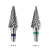 Import Strong professional manicure safety fine russian nail drill bits diamond tungsten carbide cone nail drill bits from China