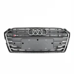 Suitable for 13-19 Audi A5 body kit RS5 abs black plastic front bumper grille retrofit upgrade