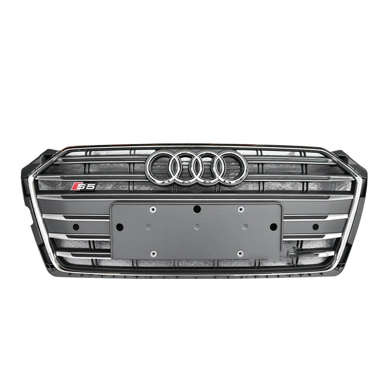 Suitable for 13-19 Audi A5 body kit RS5 abs black plastic front bumper grille retrofit upgrade
