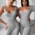 Import Summer Women Sexy Jumpsuit Streetwear Sleeveless Bodycon Solid Knitted Sport Jumpsuits Romper Overalls For Women from China