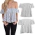Import Summer Women&#039;s Sexy Off Shoulder Crop Tops Tank T-Shirt Loose Casual Blouse HOT from China