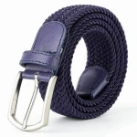 Super Quality Men's webbing stretch belt braided stretch belt fabric belt