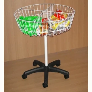 Supermarket Bulk Products Promotion Rolling Round Storage Basket (PHY550)