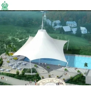Swimming Pool Tent with Stretch Roof Cover
