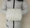 SZPLH Wholesale oversized plush white faux fur hand muff for winter