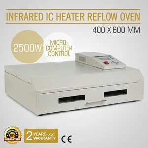 T-962C 400 x 600 mm 2500W Infrared IC Heater Reflow Oven Soldering Machine