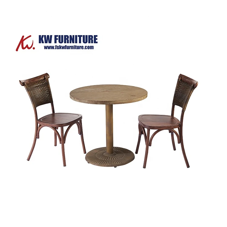 Table Chair Set Cafe Party Table And Chair Industrial Style Table Chair Set Cafe Restaurant Use