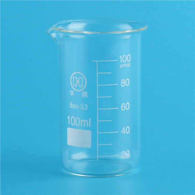 Tall Form Glass Beaker with spout and graduation