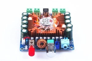 TDA7850 Digital Audio Power Amplifier Ampli Board Hifi Stereo Audio Amplify 50W x 4 Channel DC 12-16V AMP Board with Cooling Fan